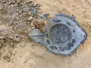 インスタレーション作品『あなたの家に、庭になる』の制作中画像