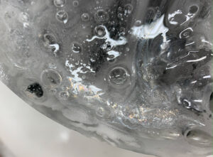 インスタレーション作品『あなたの家に、庭になる』の制作中画像